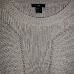 Ivory Crewneck Knit Sweater